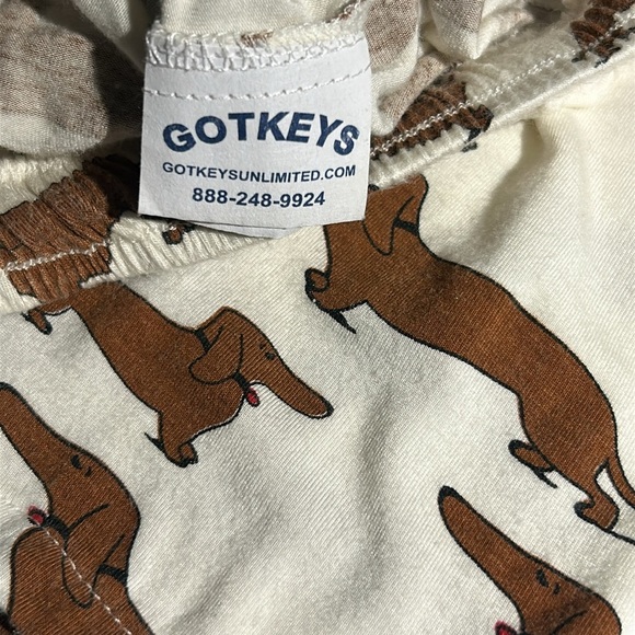 GOTKEYS Dachshund Doxie Wiener Dog Print Softest Knit Fabric Sleep Shorts Boxers - Picture 7 of 8